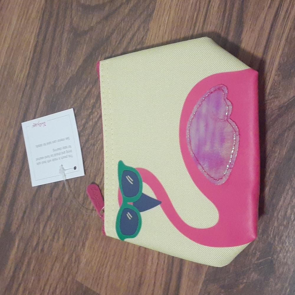 Thirty One Cool Zip Snacker Pink Flamingo